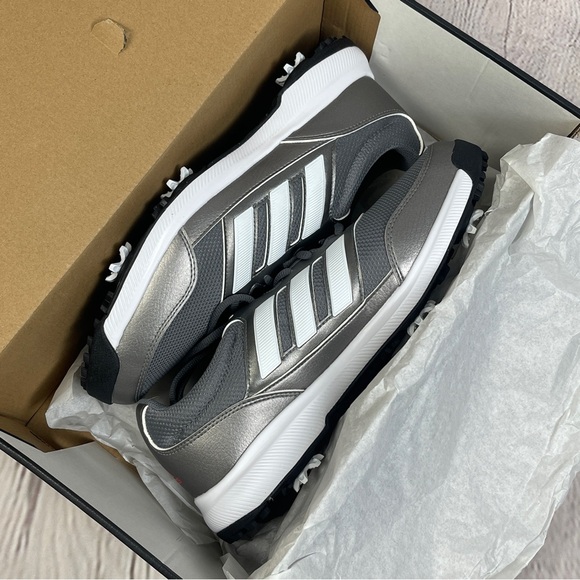 ADIDAS NEW Tech Response 2.0 EE9123 men’s silver grey white golf shoes size 10.5 - Picture 4 of 11